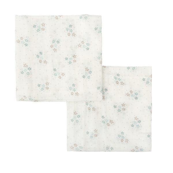 Gasas Bambú pack 2 Stars 13 B|Azul 60x60 - Bimbidreams