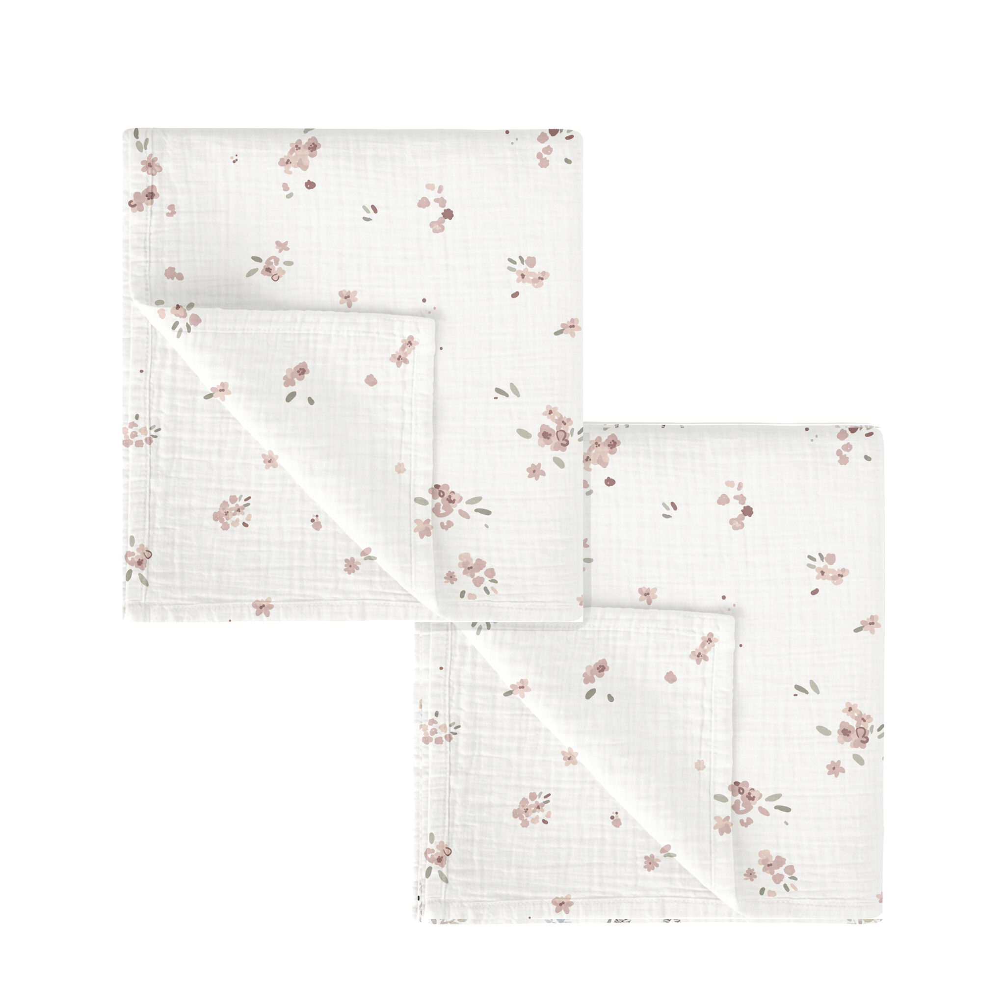 Gasas 100% algodon pack 2 Monet 14 B|Rosa 60x60 - Bimbidreams