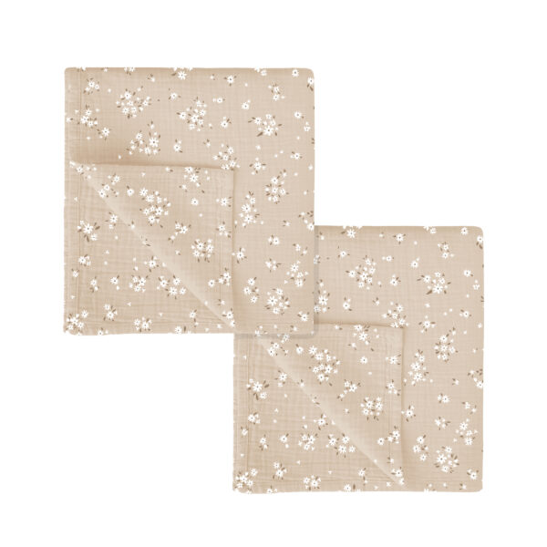 Gasas 100% algodon pack 2 Anaïs 00 Lino 60x60 - Bimbidreams