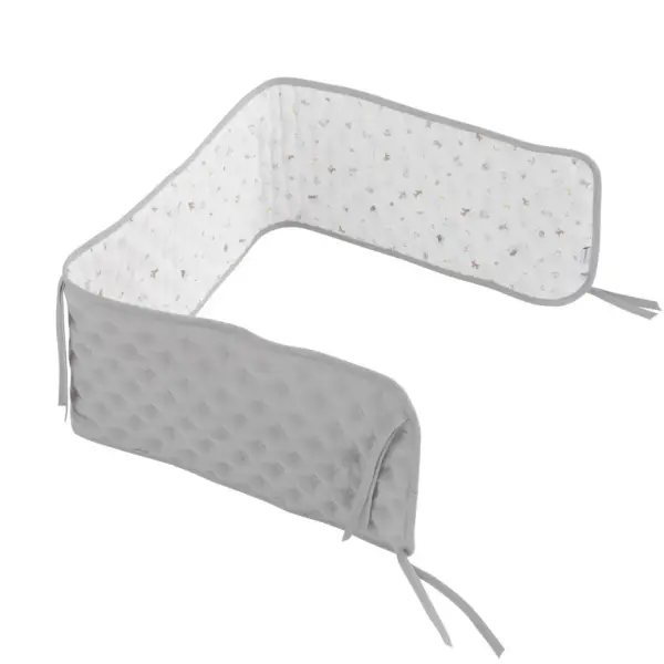 Protector cuna doco 135x22x3 cm house azul