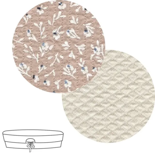 Cubre cuco capazo reversible rustic beige 35x75x35 cm