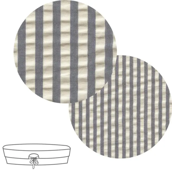 Cubre cuco capazo reversible derby gris 35x75x35 cm