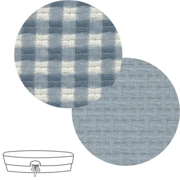 Cubre cuco capazo reversible vicky azul 35x75x35 cm