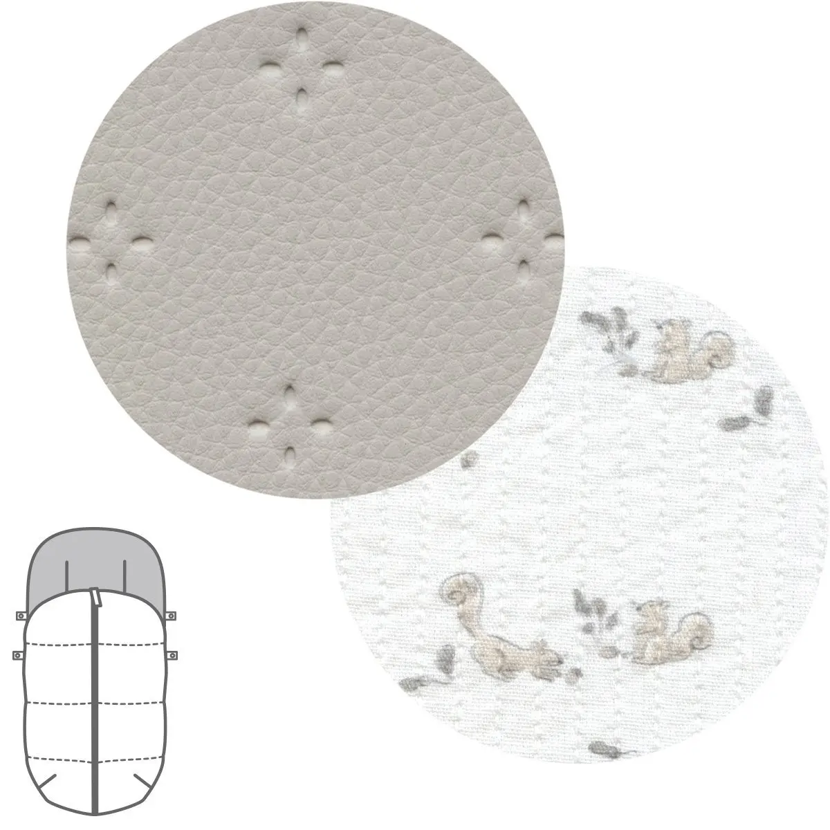 Saco silla universal spring perla 45x98x3 cm - Imagen 2