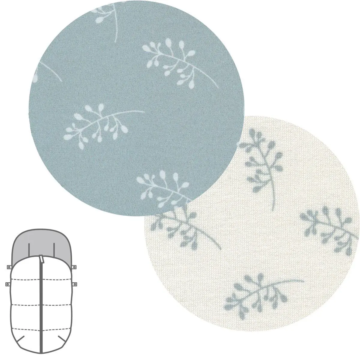 Saco silla universal blush mint 45x98x3 cm - Imagen 2