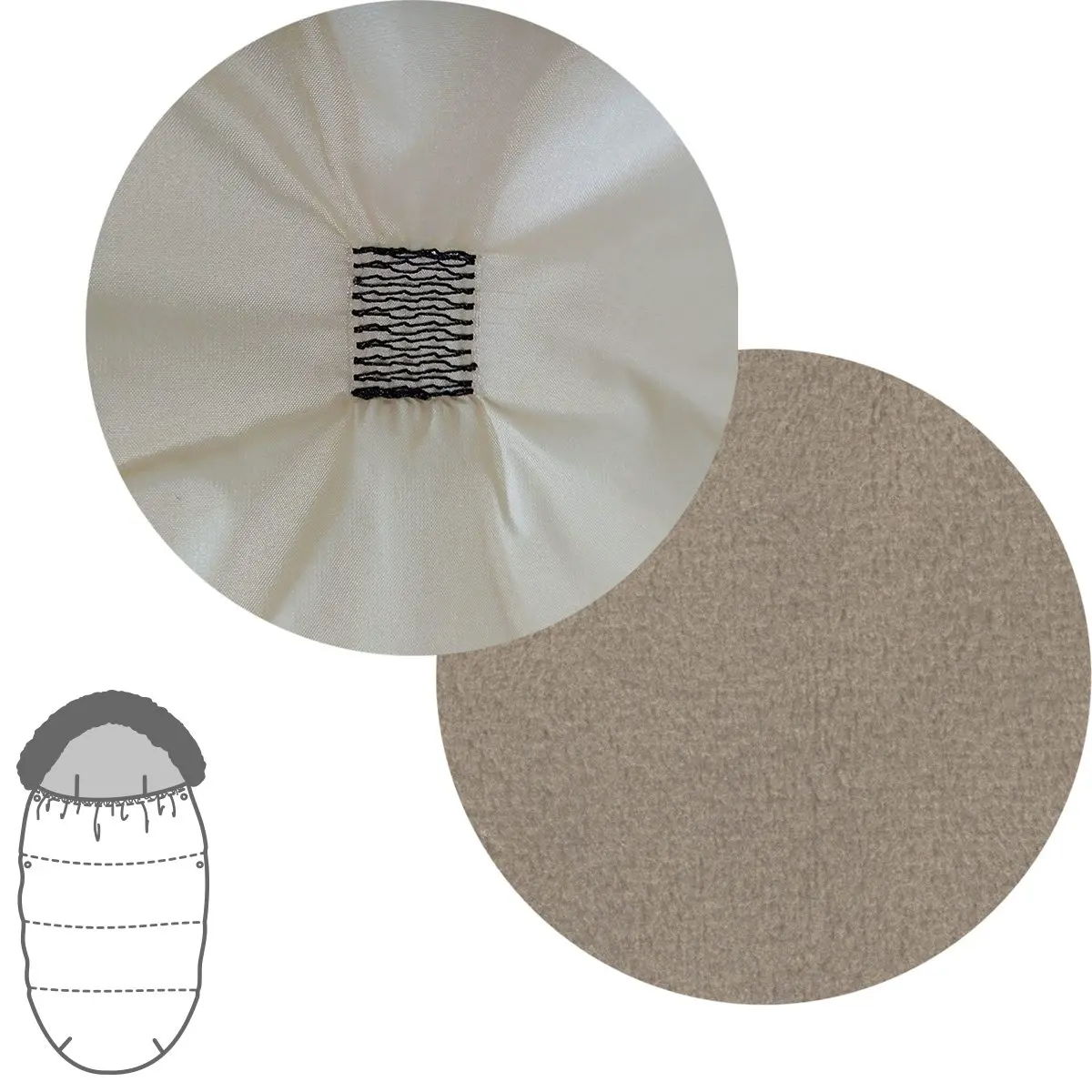 Saco silla oslo universal new barbour crudo 50x100x8 cm - Imagen 2