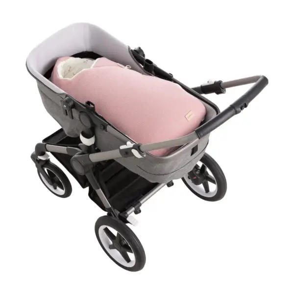 Saco capazo cruzado revers. puppy rosa 40x80x5 cm