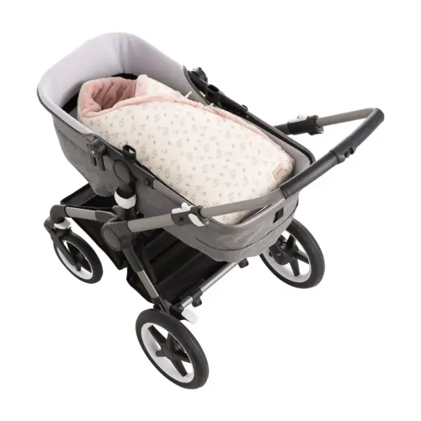 Saco capazo cruzado revers. garden rosa 40x80x5 cm