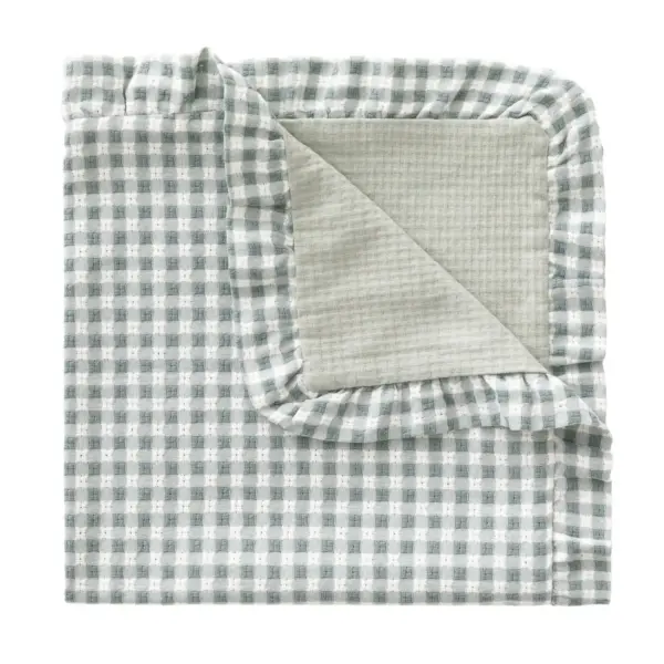 Manta reversible 65x65x1 cm vicky verde