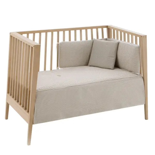 Jgo 2 pcs.colcha i-v. cuna 60 derby beige 60x120x3 cm