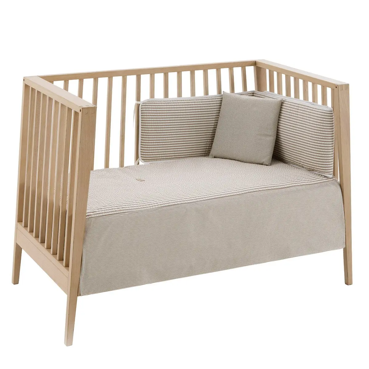 Jgo 2 pcs.colcha i-v. cuna 60 derby beige 60x120x3 cm