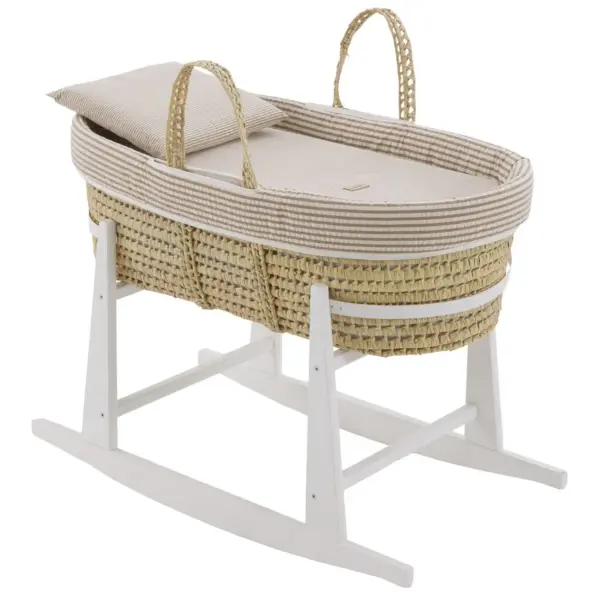 Moises palma acolch+pata m.bco derby beige/bco 39x80x61 cm