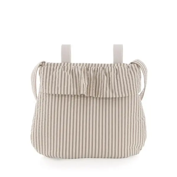 Bolso maternal boho derby beige 3.5x41x38.5 cm