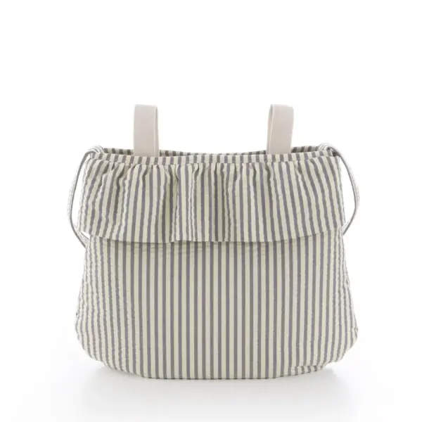 Bolso maternal boho derby gris 3.5x41x38.5 cm