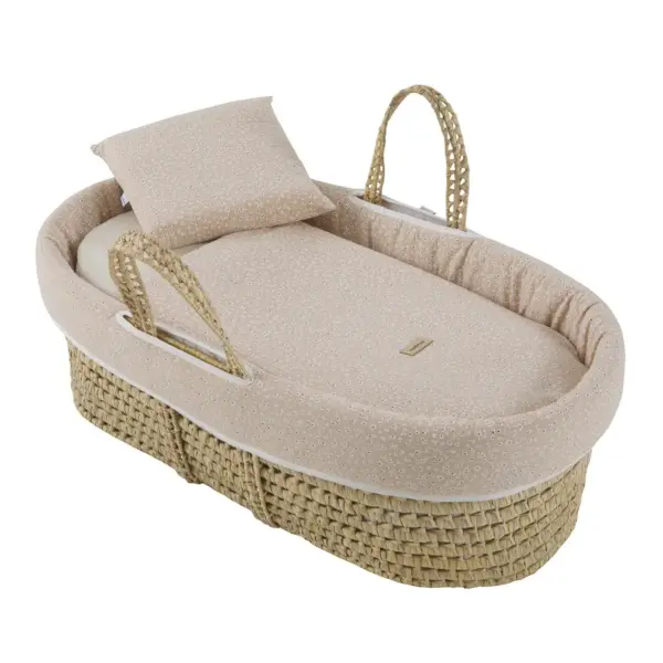 Moises de palma acolchado une rustic rosa 39x80x25 cm