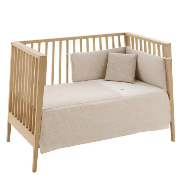 Jgo 2 pcs.colcha i-v. cuna 60 rustic rosa 60x120x3 cm