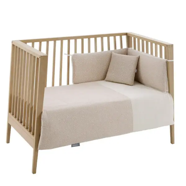 Jgo 2 pcs.f.nordica cuna 70 rustic rosa 110x170x3 cm