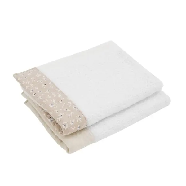 Juego 2 toallas rustic rosa 25x35x1 cm