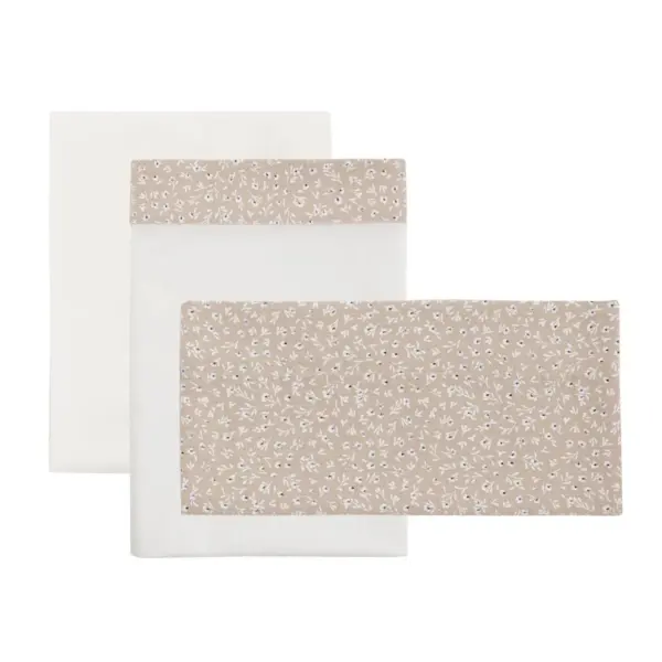 Sabana moises/carro 3 pcs 35x80x1 cm rustic rosa