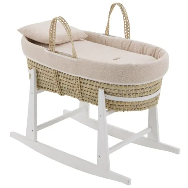 Moises palma acolch+pata m.bco rustic rosa 39x80x61 cm