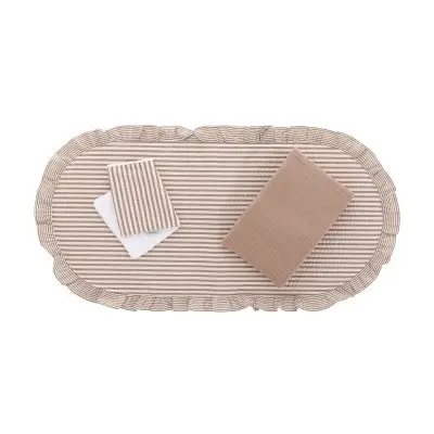 Pack colcha capazo derby beige 35x75x1 cm