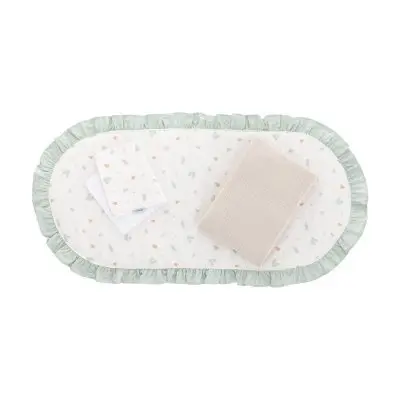 Pack colcha capazo ardi verde 35x75x1 cm