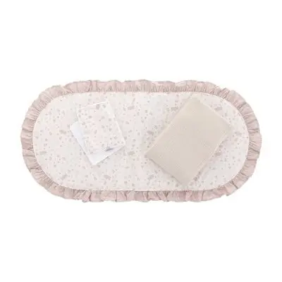 Pack colcha capazo abete beige 35x75x1 cm