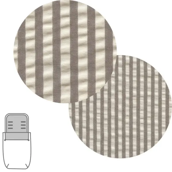 Saco capazo + colchoneta derby beige 35x80x6 cm