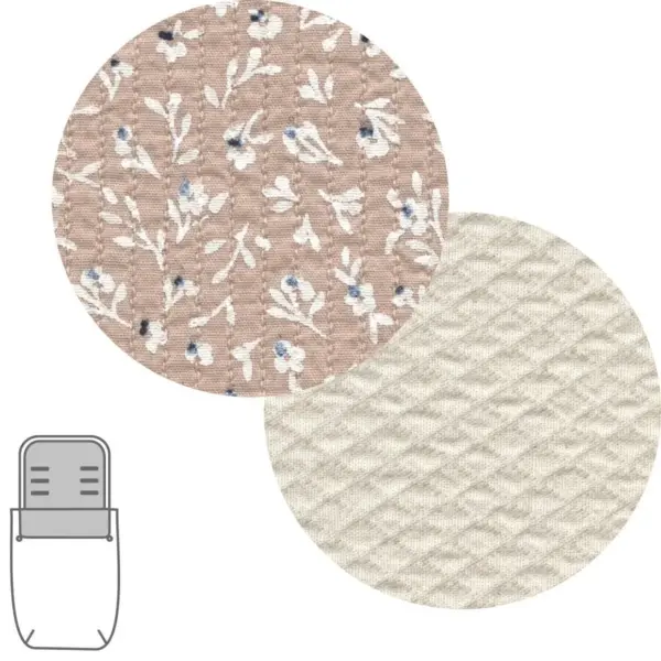 Saco capazo + colchoneta rustic beige 35x80x6 cm