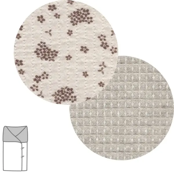 Saco capazo x sin capucha naturale marron 33x70x5 cm