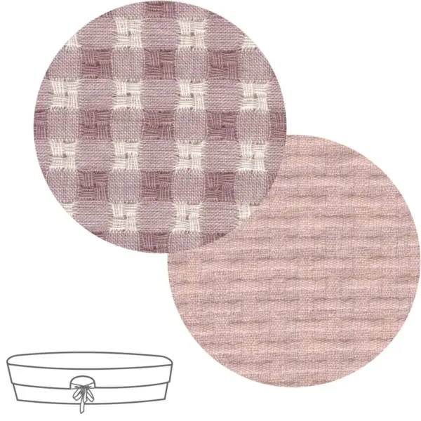 Cubre cuco capazo reversible vicky rosa 35x75x35 cm