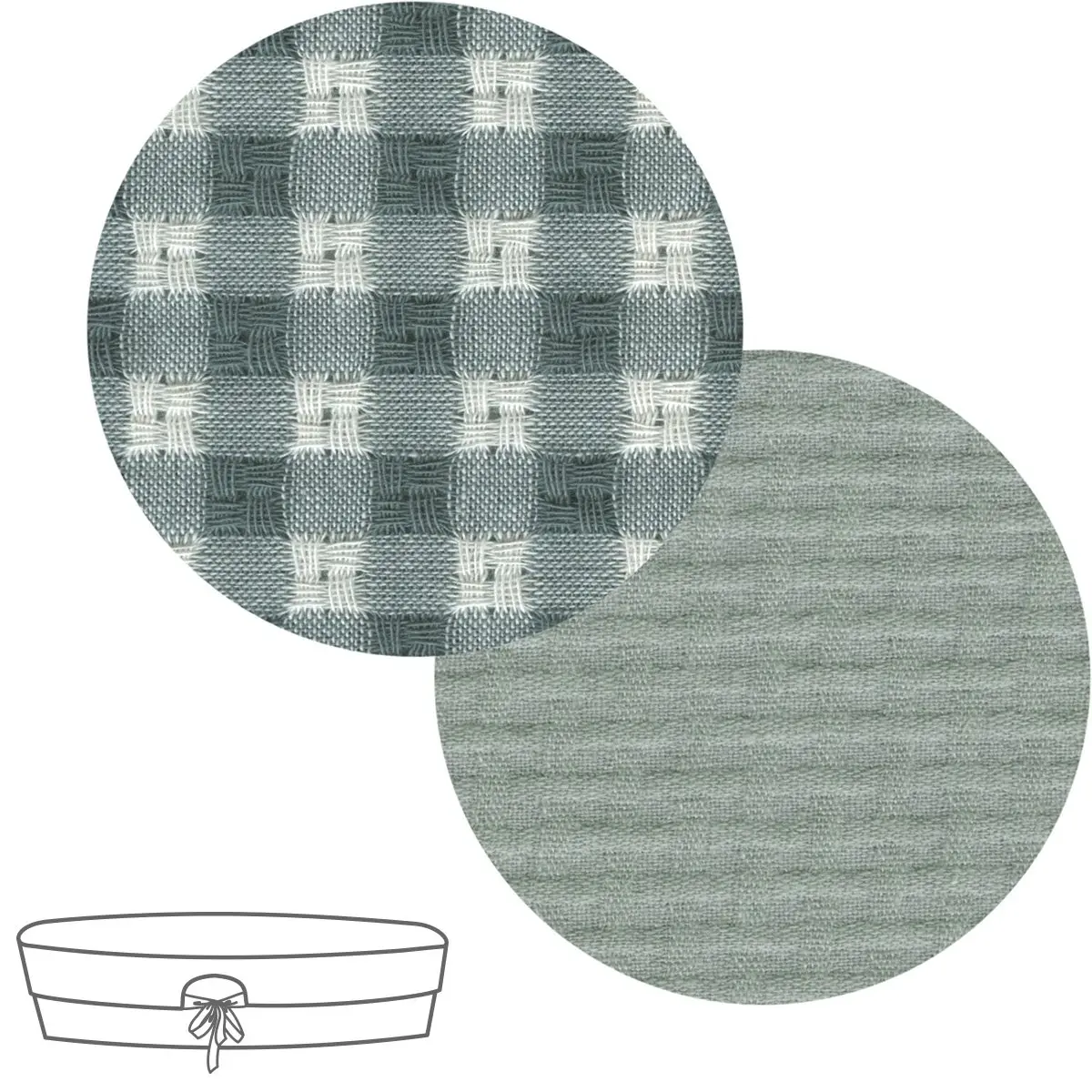 Cubre cuco capazo cremall.rev. vicky verde 35x75x35 cm