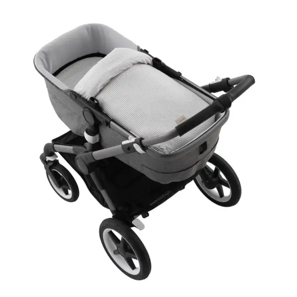 Saco capazo + colchoneta polo grey 35x80x6 cm