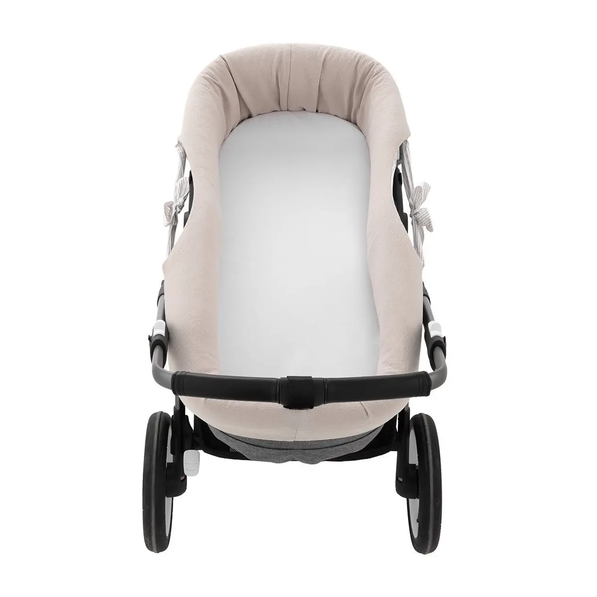 Cubre cuco capazo reversible candela crudo 35x75x35 cm - Imagen 2