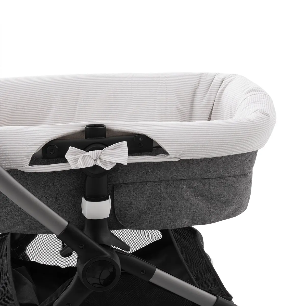 Cubre cuco capazo reversible candela crudo 35x75x35 cm - Imagen 3