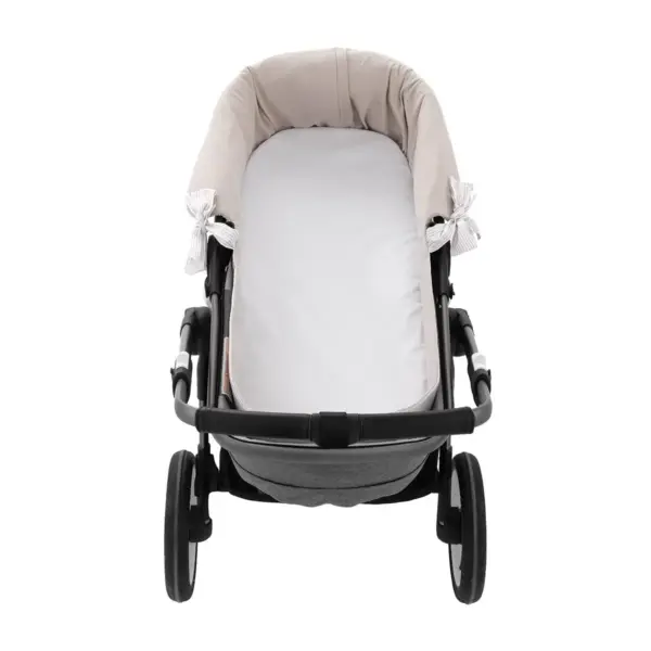 Cubre cuco capazo cremall.rev. candela crudo 35x75x35 cm