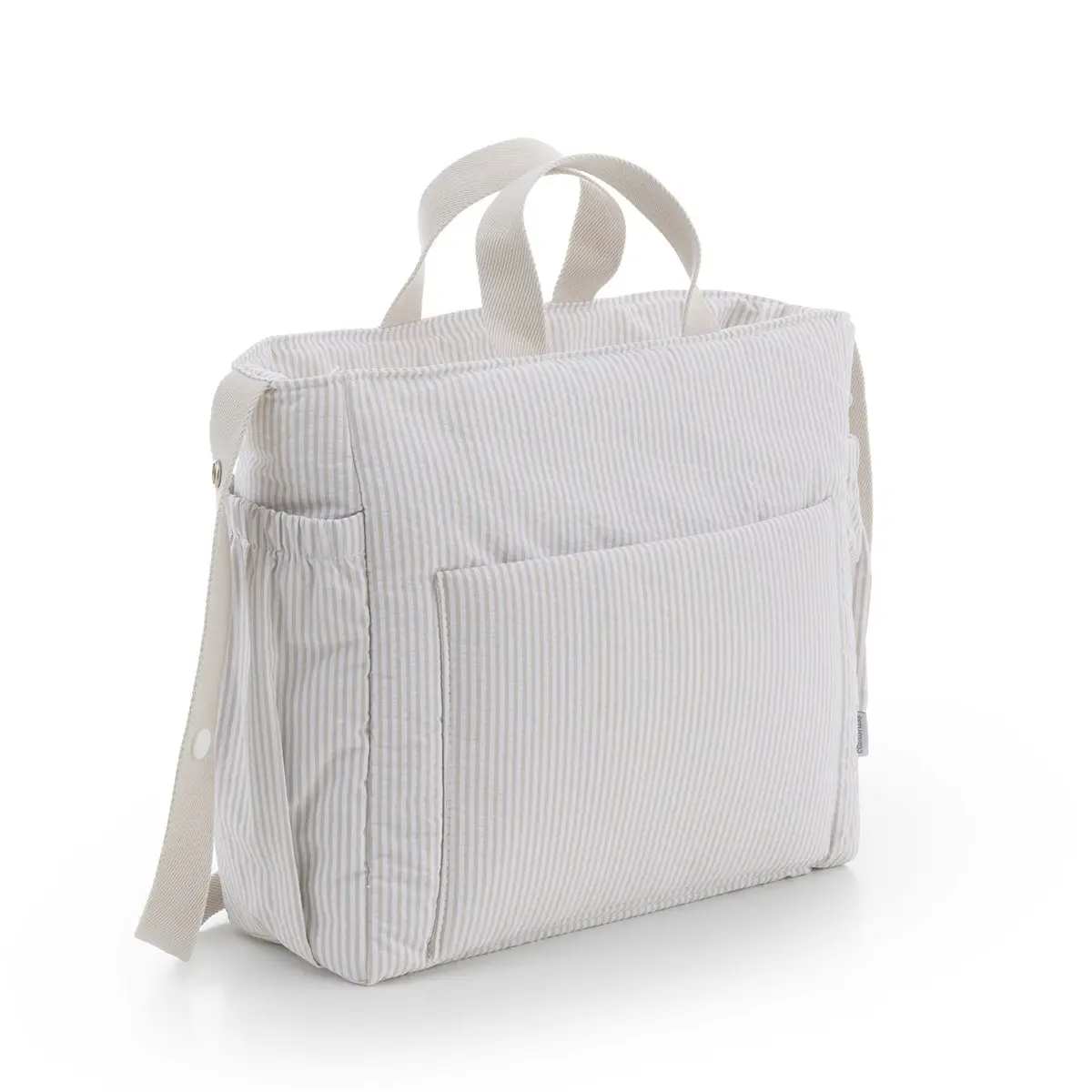 Bolso maternal pack candela crudo 16x43x37 cm - Imagen 3