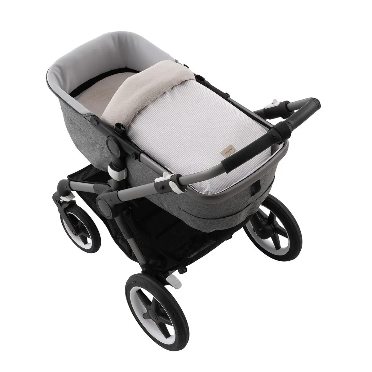 Saco capazo + colchoneta candela crudo 35x80x6 cm