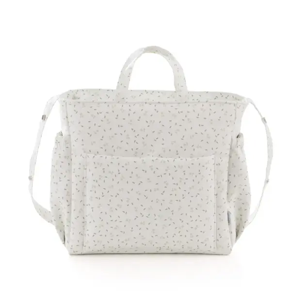 Bolso maternal pack cherry verde agua 16x43x37 cm