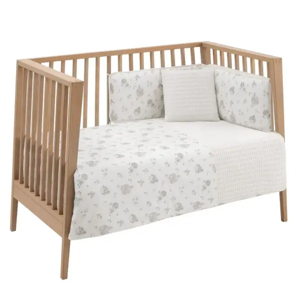 Jgo 2 pcs.f.nordica cuna 60 globe crudo 100x140x3 cm