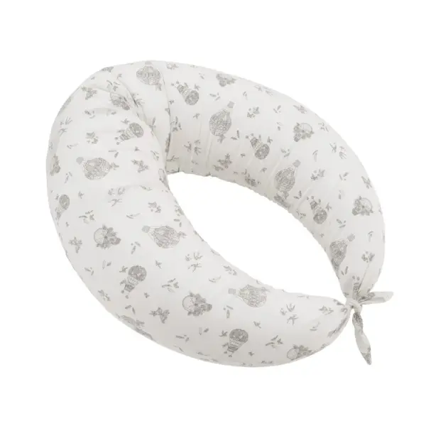 Cojin de lactancia luna 80x185x16 cm globe crudo