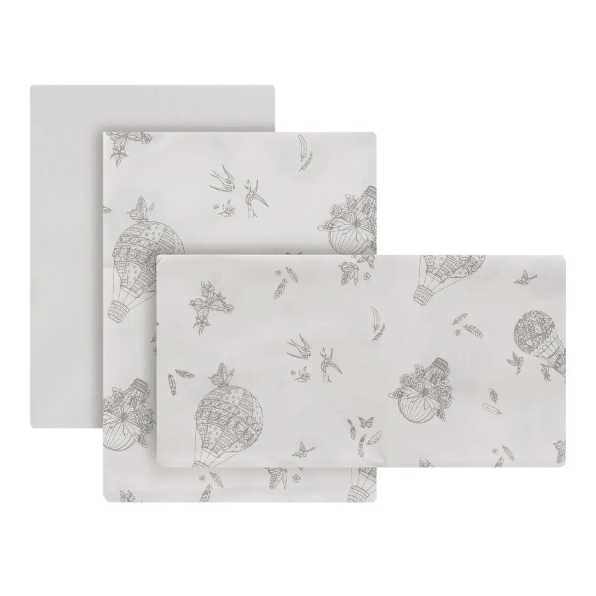 Sabana cuna 3 pcs (cuna 70) 70x140x1 cm globe crudo