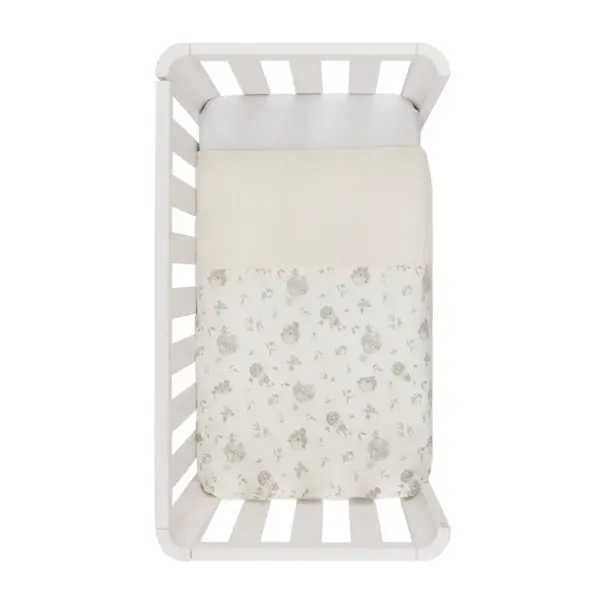 Funda nordica minicuna 70x77x1 cm globe crudo