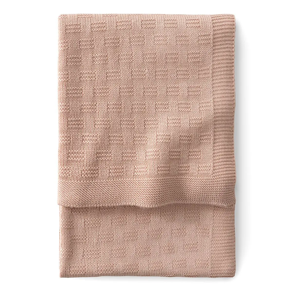 Manta punto bamboo 80x100x1 cm trama blush - Imagen 2
