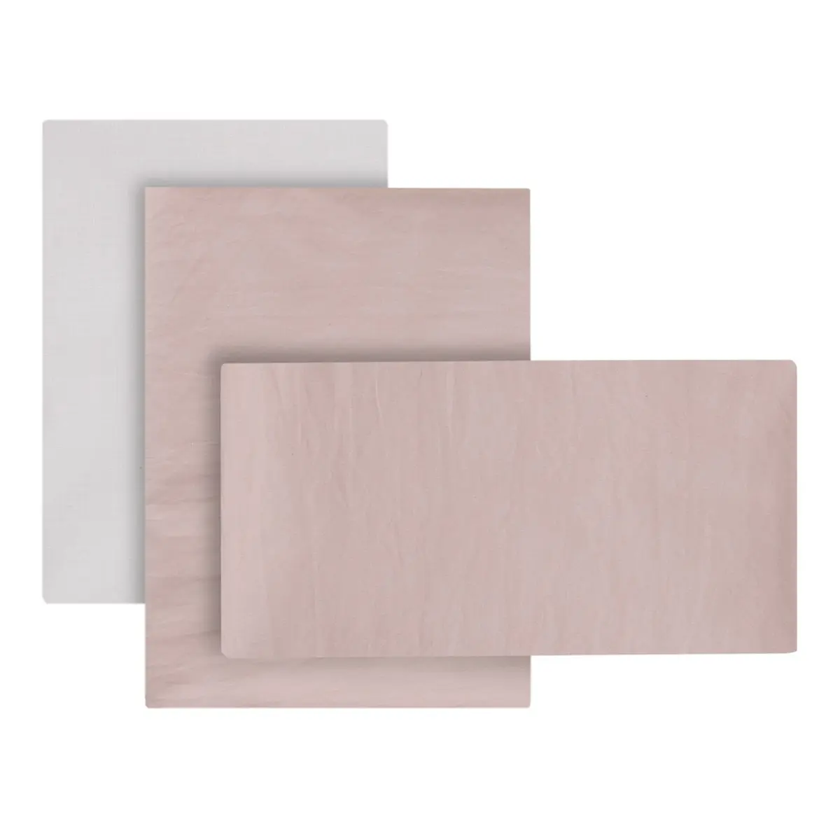 Sabana cuna 3 pcs (cuna 60) 60x120x1 cm tender blush