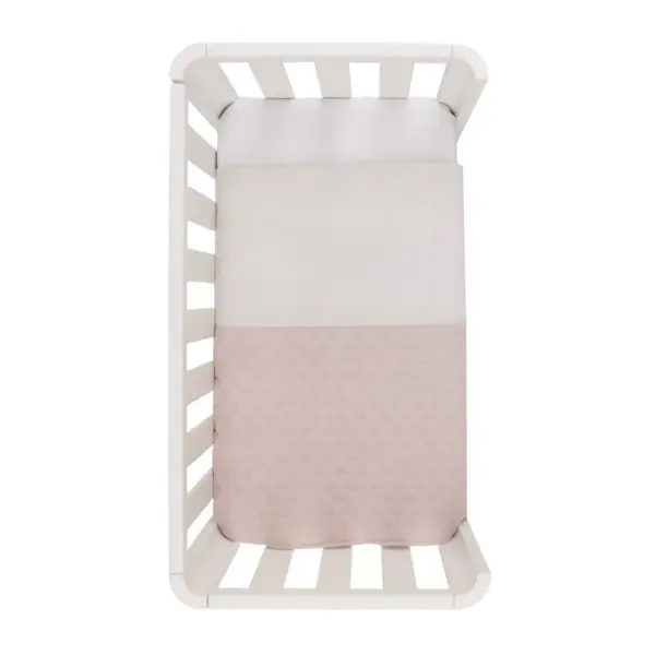 Funda nordica minicuna 70x77x1 cm tender blush