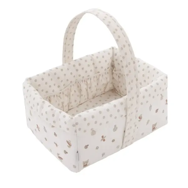 Cesta canastilla 22.5x29x29 cm senda beige