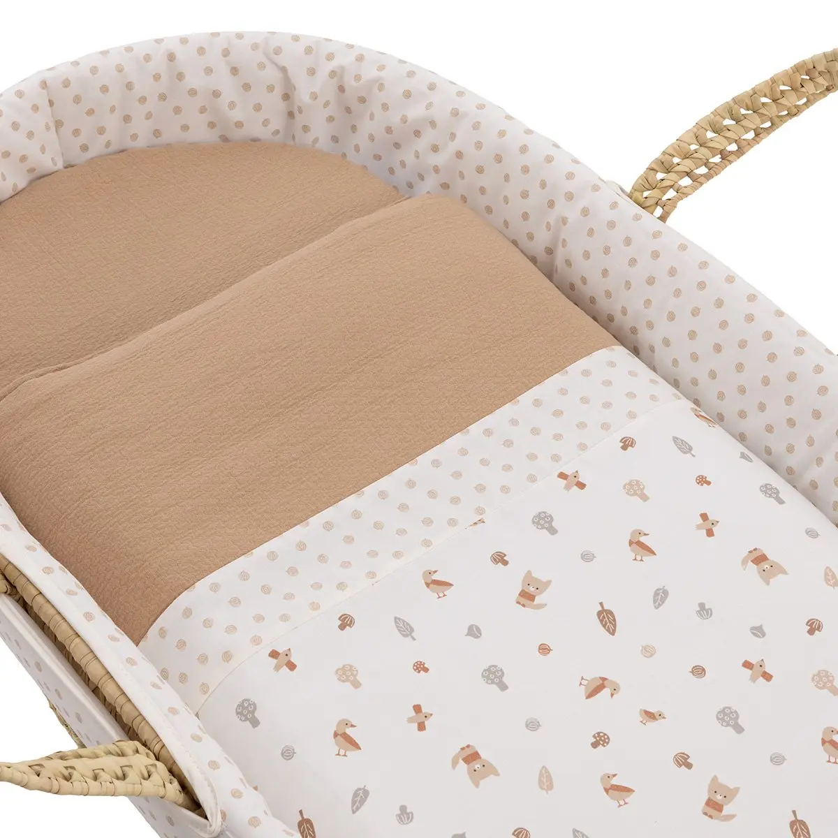 Moises de palma acolchado une senda beige 39x80x25 cm - Imagen 2