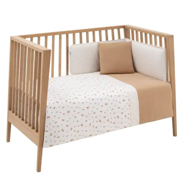 Jgo 2 pcs.f.nordica cuna 70 senda beige 110x170x3 cm