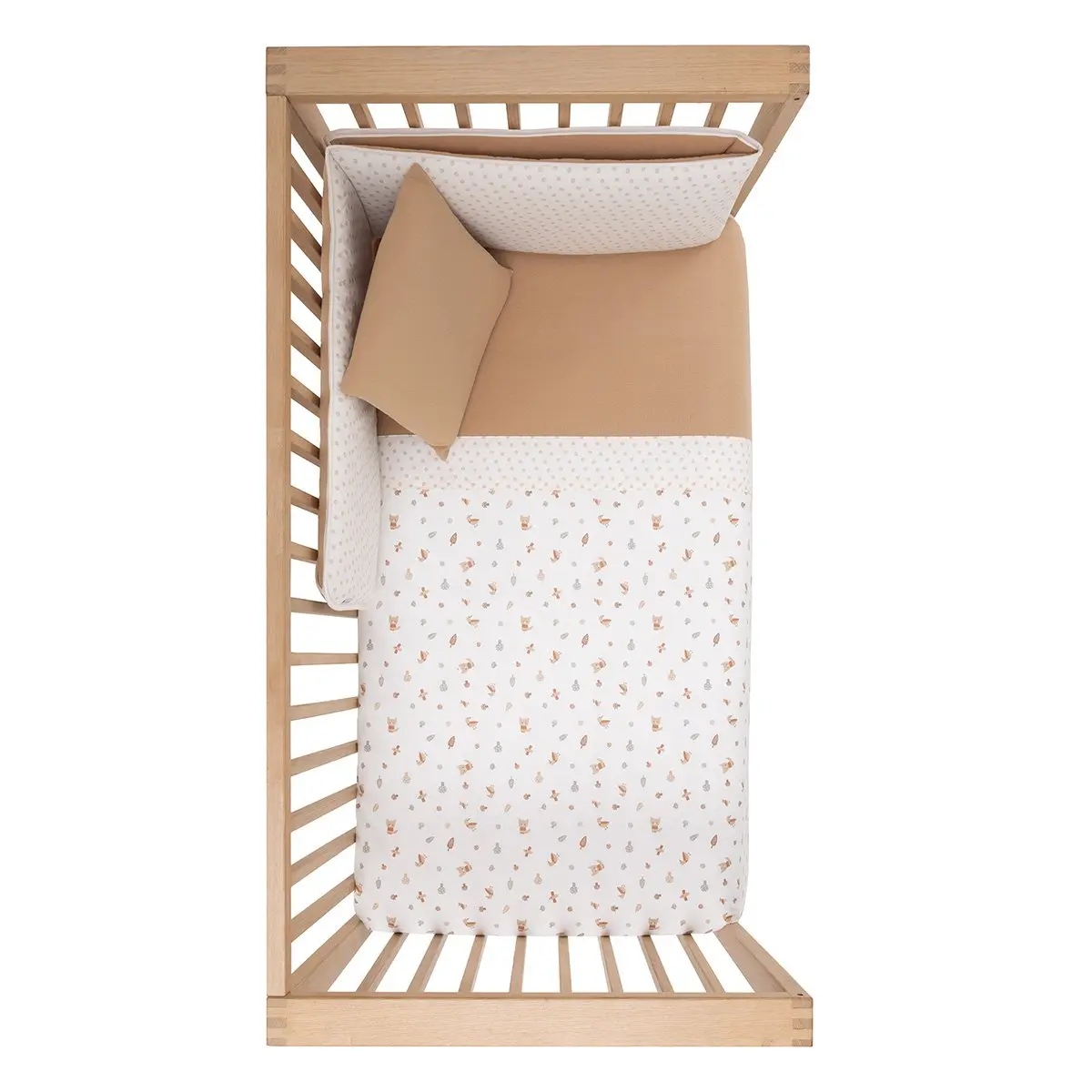 Jgo 2 pcs.f.nordica cuna 70 senda beige 110x170x3 cm - Imagen 3